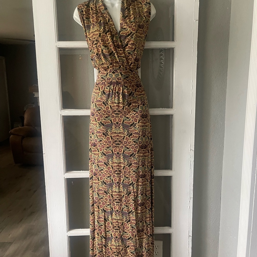 Peruvian Connection Multicolor‎ Patterned Maxi Dr… - image 3